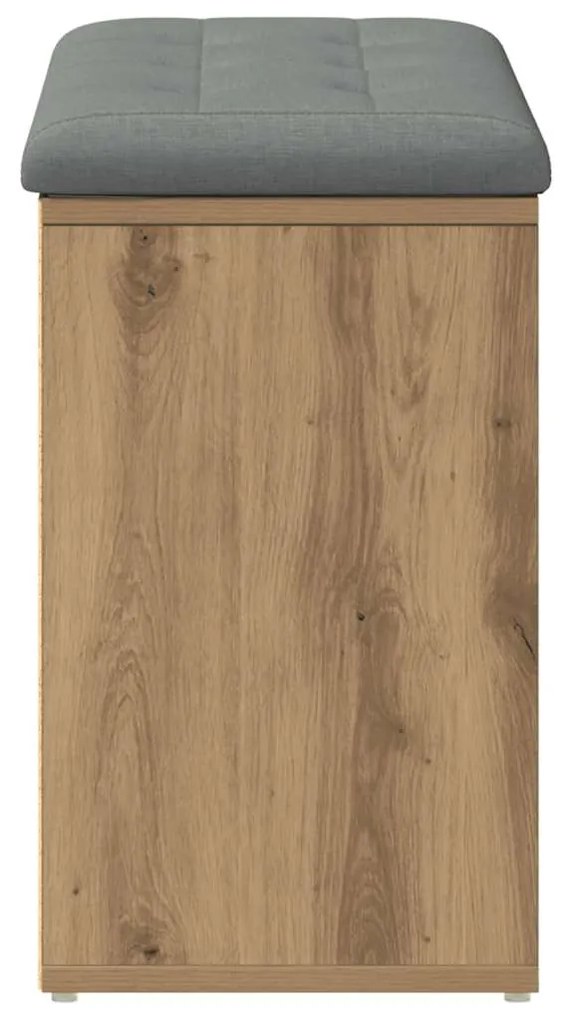 vidaXL Πάγκος παπουτσιών  Artisan Oak 82x32x50 cm Κατασκευασμένο ξύλο