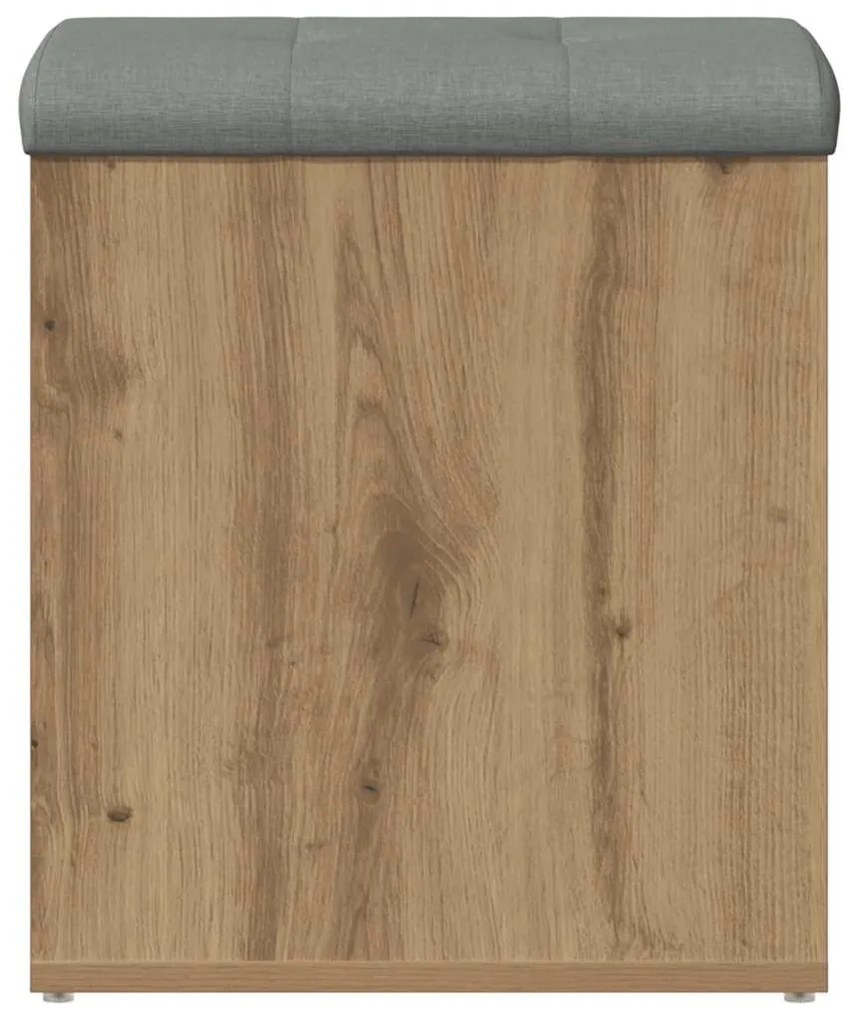 vidaXL Πάγκος αποθήκευσης Artisan Oak 42x42x45 cm Κατασκευασμένο ξύλο