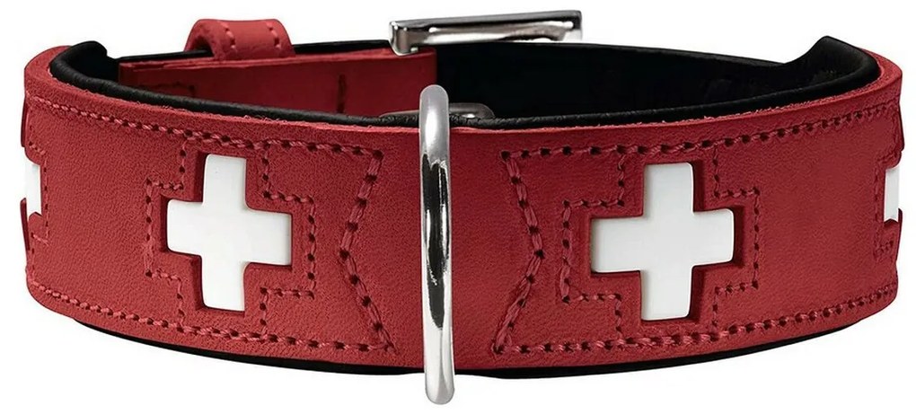 Κολλάρο Σκύλου Hunter Swiss Κόκκινο/Μαύρο (47-54 cm)