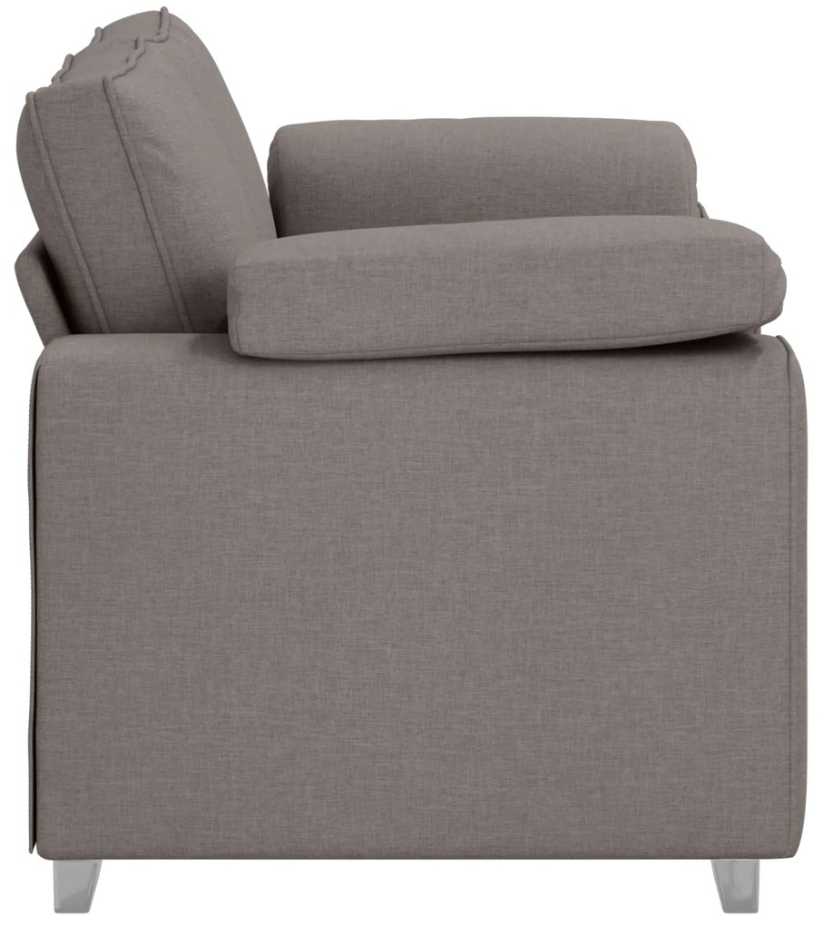 vidaXL Καναπές Taupe 160 x 77 x 82 εκ ύφασμα