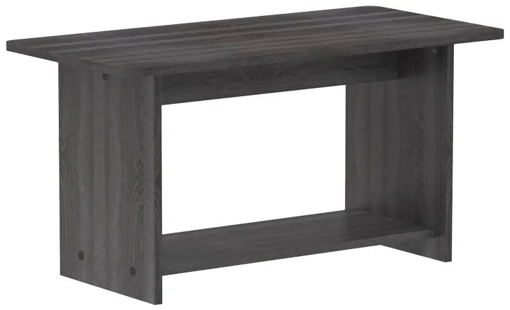 Τραπέζι Kumba pakoworld σε ανθρακί-wenge απόχρωση 80x40x42εκ