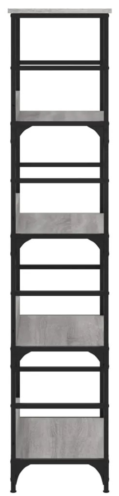 vidaXL Βιβλιοθήκη Γκρι Sonoma 50x33x153 εκ. Επεξεργασμένο Ξύλο