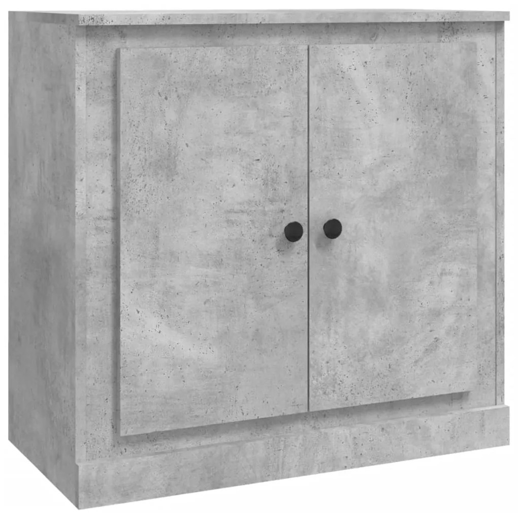 vidaXL Μπουφές Γκρι Σκυροδέματος 70x35,5x67,5 εκ. Επεξεργασμένο Ξύλο