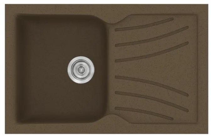 Sanitec Classic 337 Granite Rust Ένθετος Νεροχύτης 45cm