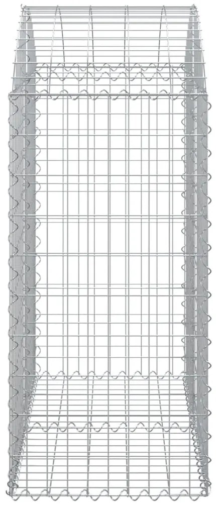 vidaXL Συρματοκιβώτιο Τοξωτό 100x50x100/120εκ. από Γαλβανισμένο Χάλυβα