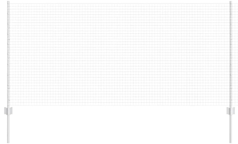 vidaXL Τεντώτο με στήριγμα Ασημί 1 x 10 m Ατσάλι