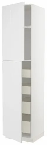 METOD/MAXIMERA ψηλό ντουλάπι με 2 πόρτες/4 συρτάρια, 60x60x240 cm 994.648.02