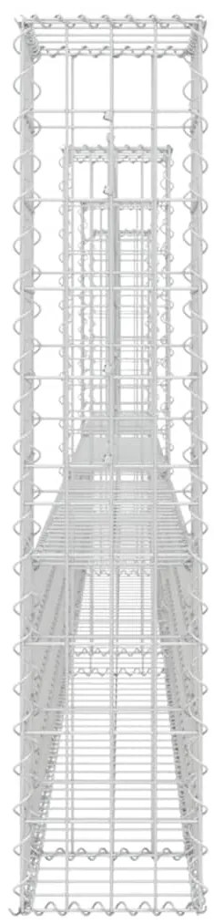 vidaXL Συρματοκιβώτια Στύλοι σε U Σχήμα 4 τεμ. 380x20x100 εκ Σιδερένια