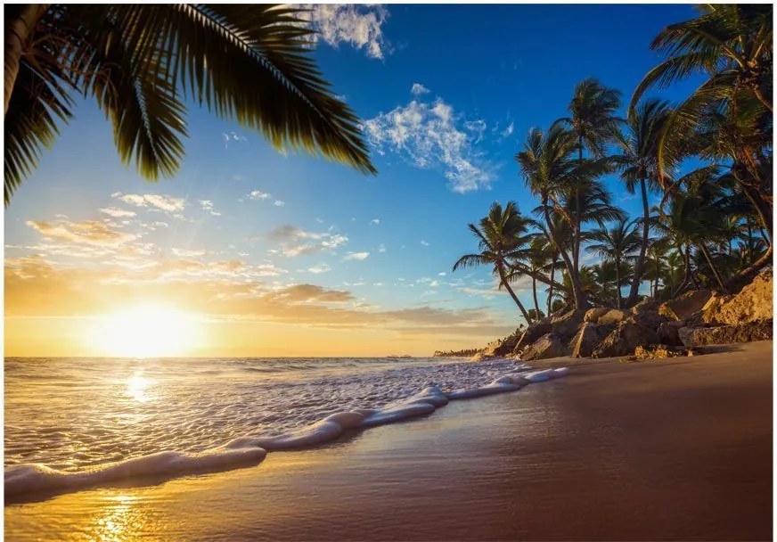 Αυτοκόλλητη φωτοταπετσαρία - Tropical Beach - 392x280