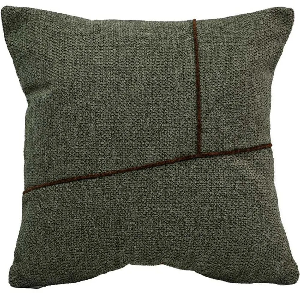 Μαξιλάρι Διακοσμητικό (Με Γέμιση) Linear 374-225-499 Green 43X43 Fabric