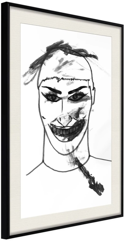 Αφίσα - Scary Clown - 40x60 - Μαύρο - Με πασπαρτού