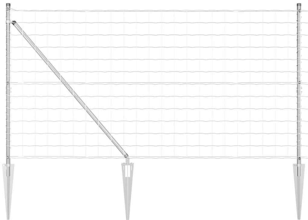 vidaXL Euro Fence με 13 ακίδες 1.2x25 μ γαλβανισμένο χάλυβα