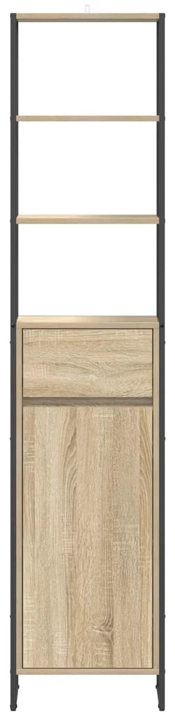 vidaXL Ντουλάπι Μπάνιου Σονόμα 40 x 30 x 180 εκ Επεξεργασμένο ξύλο