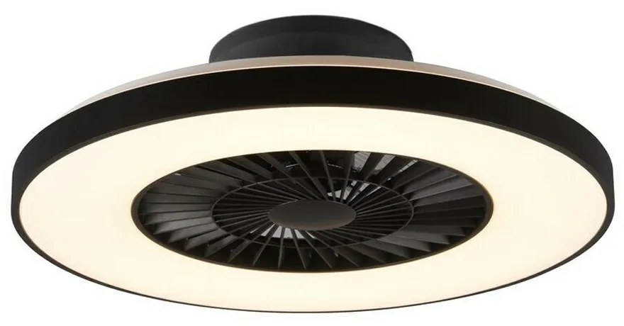 Ανεμιστήρας Οροφής Halmstad R62672132 Με Φως Led 3000 - 6500Κ Και Τηλεχειριστήριο D59,3x20,5cm Black RL Lighting Διάμετρος 60cm