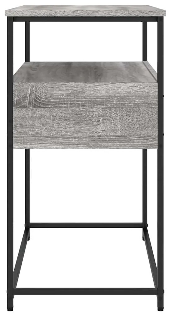 vidaXL Τραπέζι Κονσόλα Γκρι Sonoma 75x40x75 εκ. Επεξεργασμένο Ξύλο