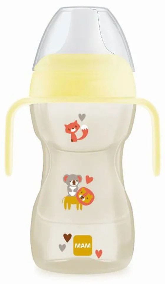 Ποτηράκι Με Χερούλια Fun to Drink Cup Better Together 461U 270ml 8+ Μηνών Yellow Mam 270ml Silicon,Plastic