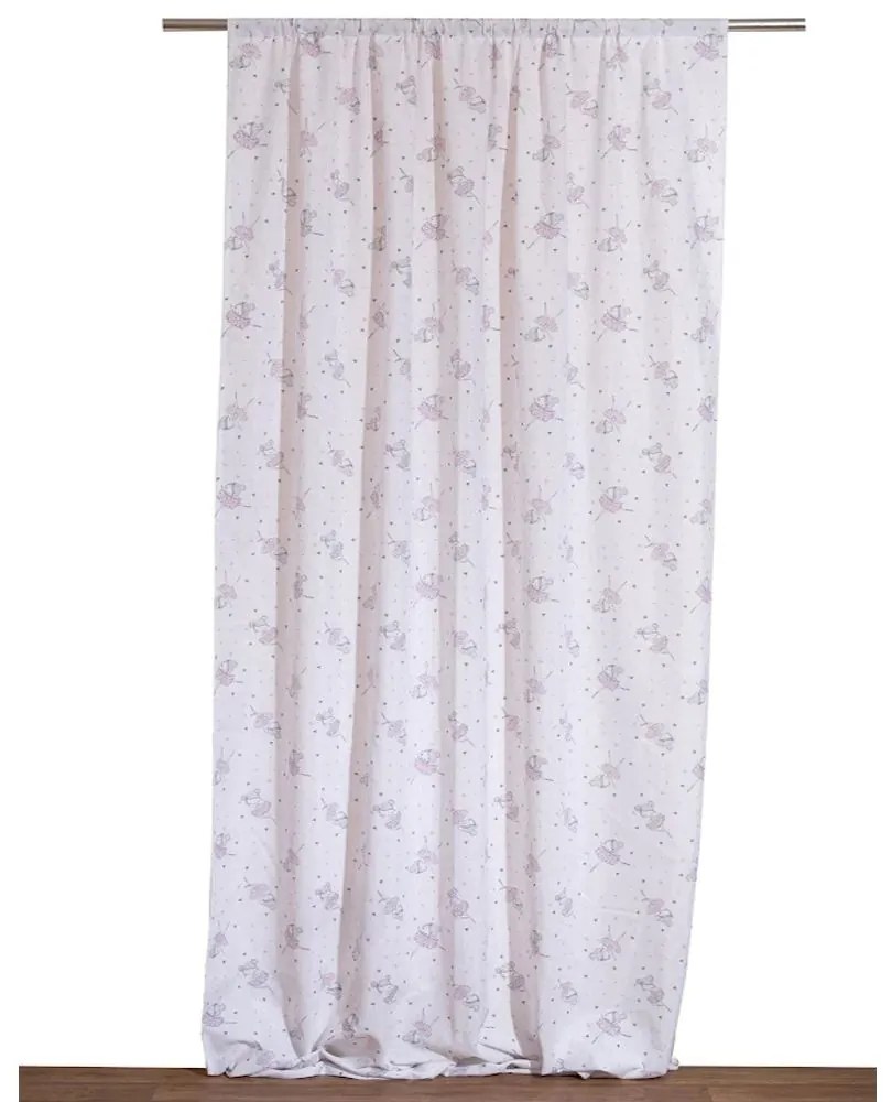 Κουρτίνα Παιδική Ελιάνα Με Τρέσα Multi Viopros 140X270cm 140x270cm Βαμβάκι-Πολυέστερ