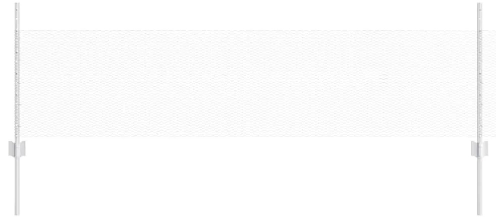 vidaXL Τεντώτο με στήριγμα Ασημί 0,5 x 25 μ. Ατσάλι