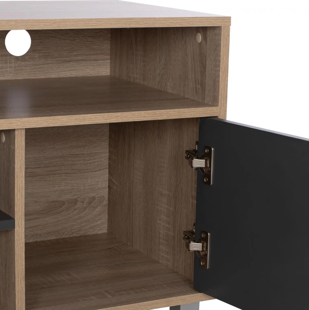 Έπιπλο Τηλεόρασης DANNA Μελαμίνη Sonama - Γκρί 120x40x54εκ. 120x40x55 εκ.