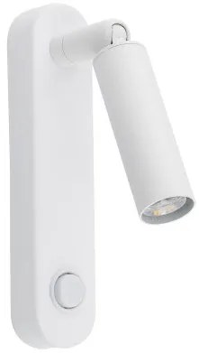 Απλίκα Φωτιστικό Τοίχου 1xG9 Reading Light Σποτ Enza TK Lighting-6620-Λευκό 6620