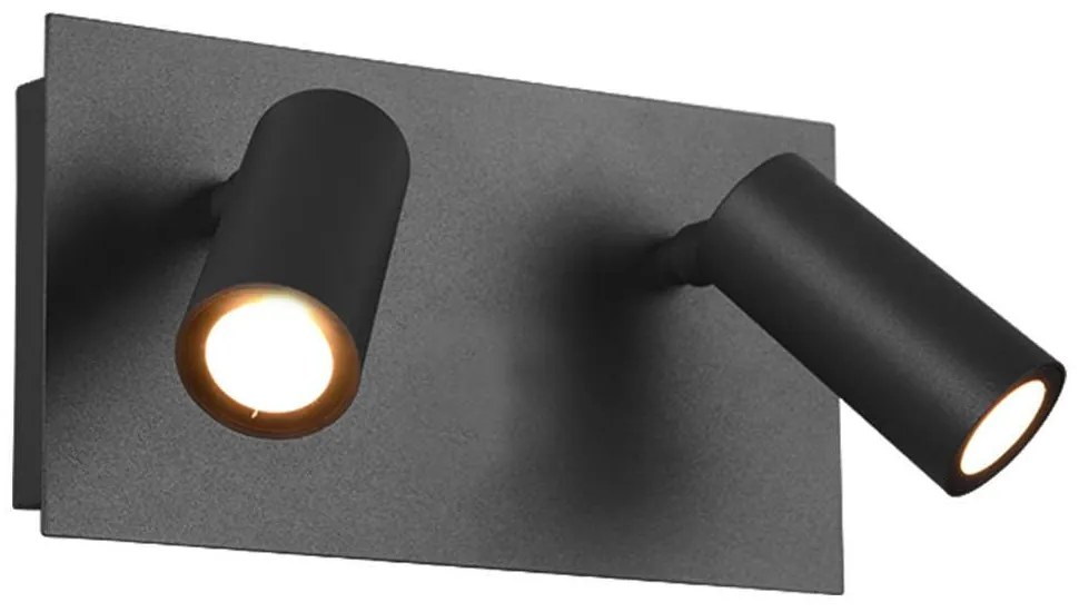 Φωτιστικό Τοίχου - Απλίκα Tunga 222960242 2x3,5W Led 23x12cm Anthracite Trio Lighting