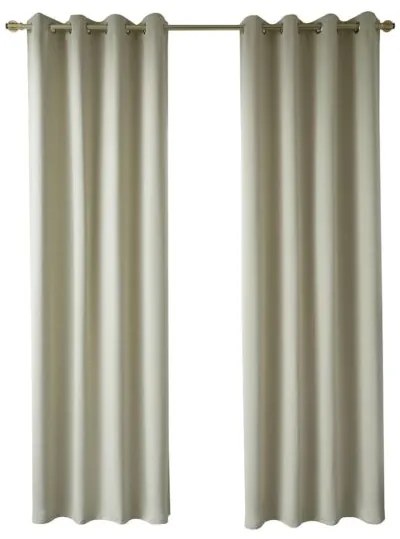Beauty Home Κουρτίνα Blackout σκίασης με 8 κρίκους Ideal Art 8400 140x270 Μπεζ