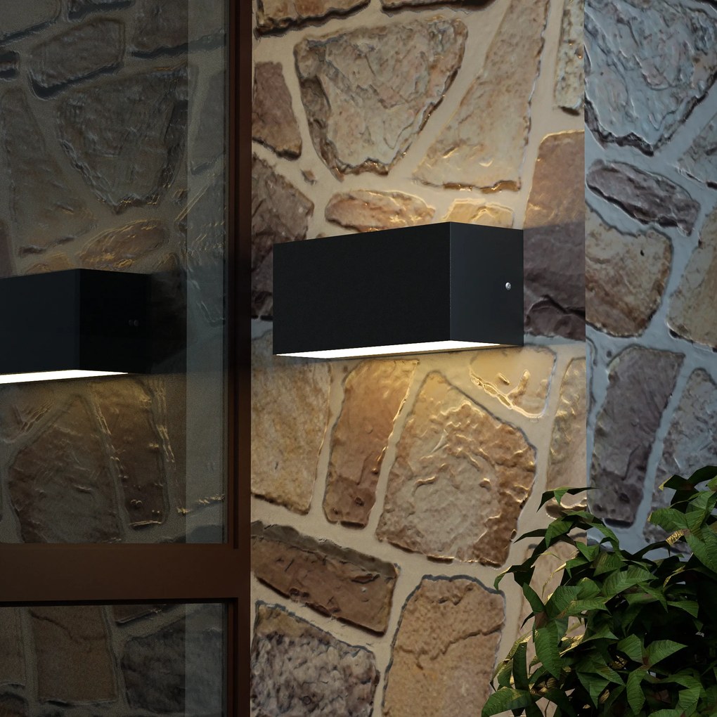 Φωτιστικό τοίχου Martin LED 12W 3CCT Outdoor Up-Down Wall Lamp Grey D:22cmx9cm (80200730) - ABS - 80200730