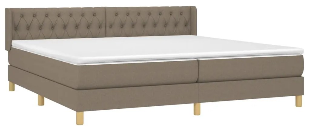 ΚΡΕΒΑΤΙ BOXSPRING ΜΕ ΣΤΡΩΜΑ TAUPE 200X200 ΕΚ. ΥΦΑΣΜΑΤΙΝΟ 3130541