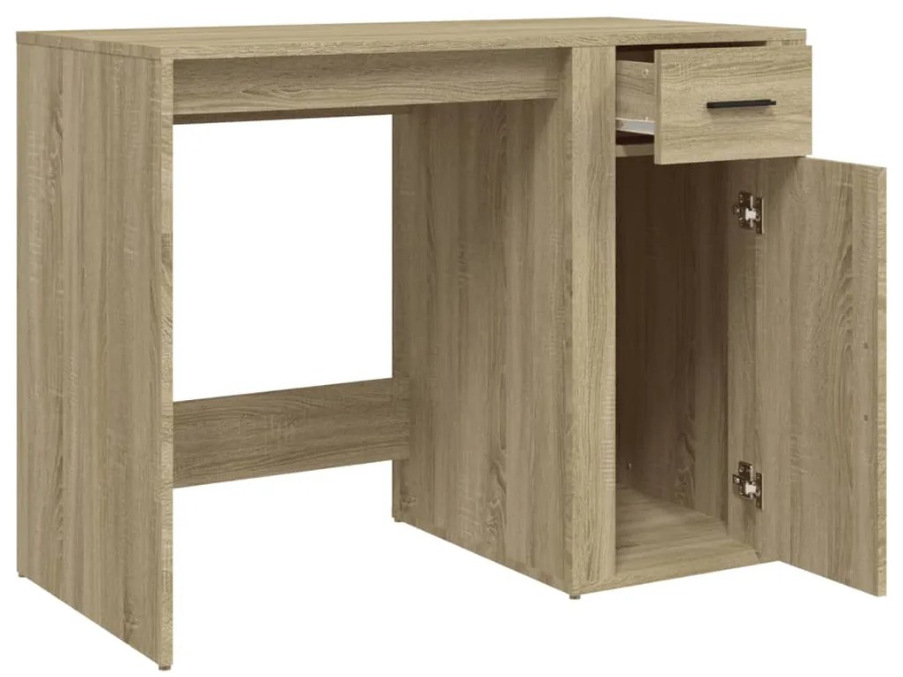 vidaXL Γραφείο Sonoma Δρυς 100x49x75 εκ. από Επεξεργασμένο Ξύλο