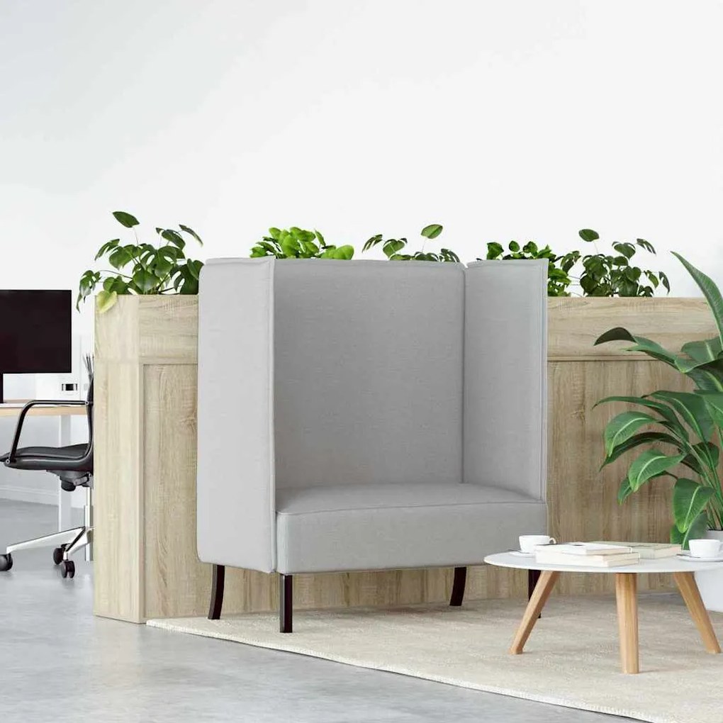 vidaXL Καναπές Υψηλής Πλάτης Σκούρο γκρι 109 x 56 x 121 εκ. ύφασμα