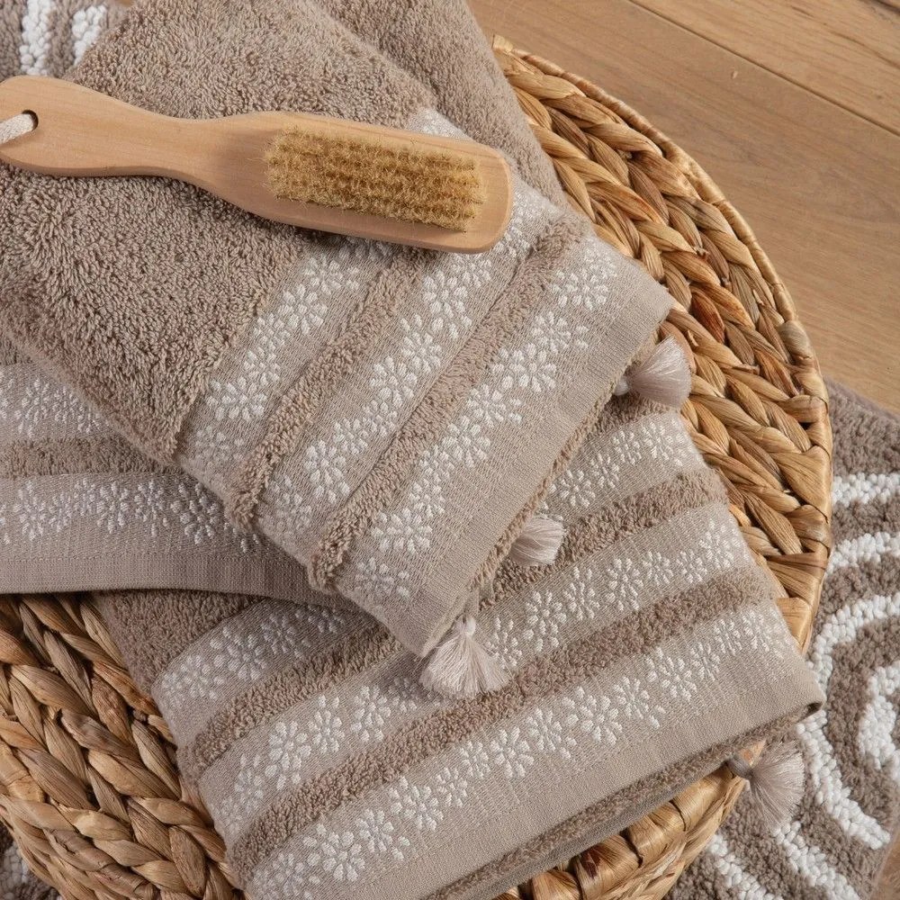Πετσέτα Alba Beige Nef-Nef Χεριών 30x50cm 100% Cotton