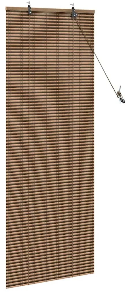 vidaXL Ρολό Παραθύρου Γεωμετρικό Καφέ 60 x 160 εκ. Μπαμπού