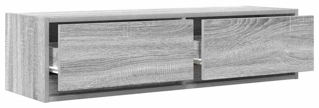 vidaXL Κονσόλα Τηλεόρασης Γκρι Σονομά 100x31x25,5 εκ Επεξεργασμένο Ξύλο