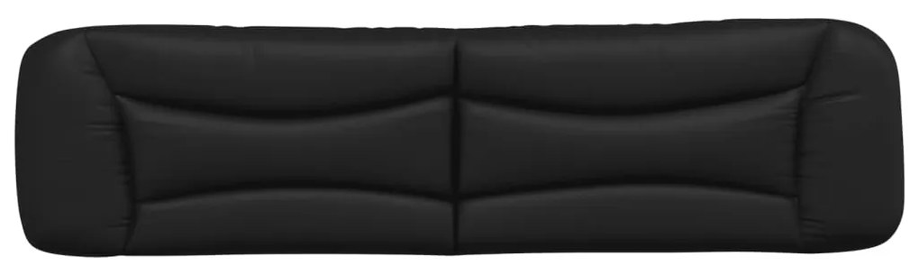 vidaXL Μαξιλάρι για Κεφαλάρι Hvar Μαύρο 200 εκ. από Συνθετικό Δέρμα