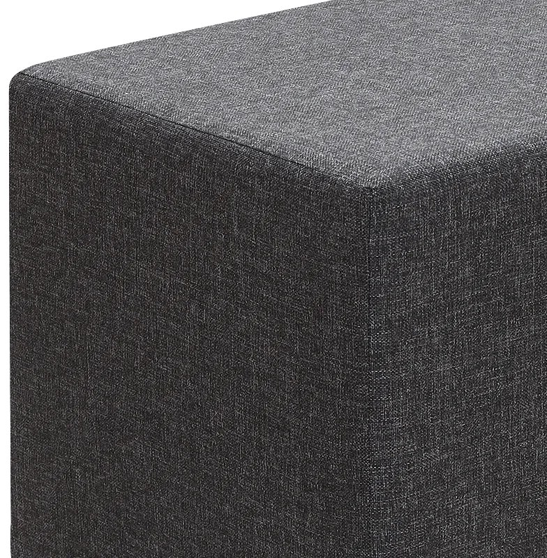 Σκαμπώ Linda Megapap υφασμάτινο χρώμα ανθρακί 40x40x40εκ. - GP043-0103,1