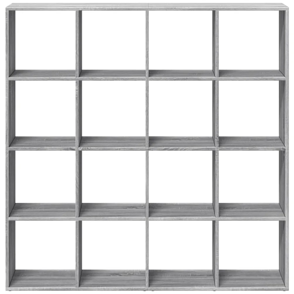vidaXL Βιβλιοθήκη Γκρι Sonoma 137,5x29x137,5 εκ. Επεξεργασμένο Ξύλο