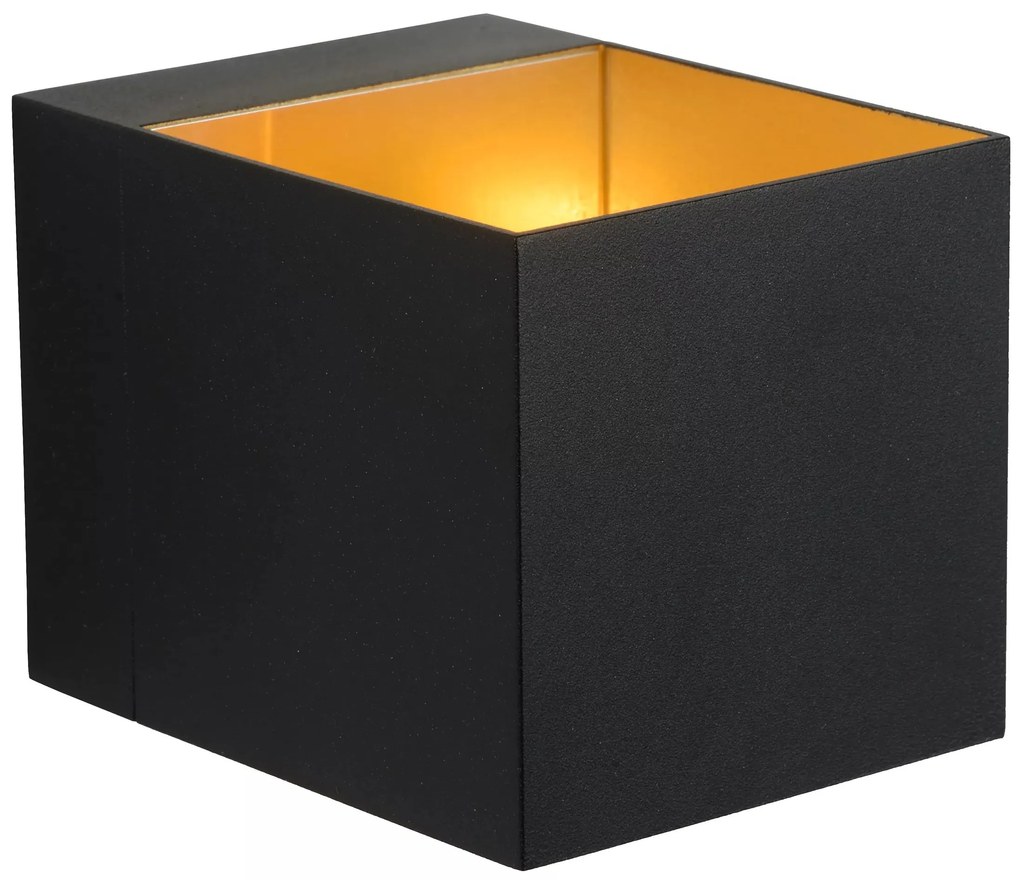 Φωτιστικό Επίτοιχο Lucide 09201-01-30 DEVI Μαύρο Ματ (Black Mat)|Χρυσό Χρώμα (Gold Coloured)
