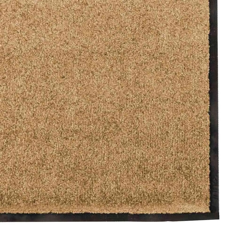 vidaXL Χαλάκι Εξώπορτας Κρέμα και Μαύρο 120 x 250 cm