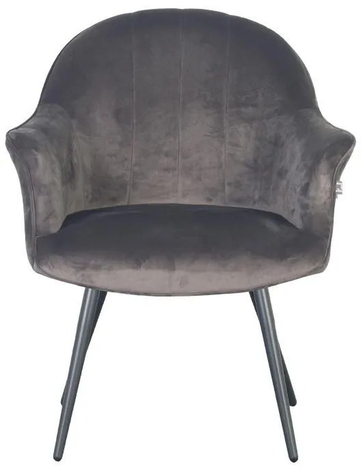 Πολυθρόνα Τραπεζαρίας C-985 Fylliana Γκρί 65x65x83εκ. 2αδα 65x65x83 εκ.