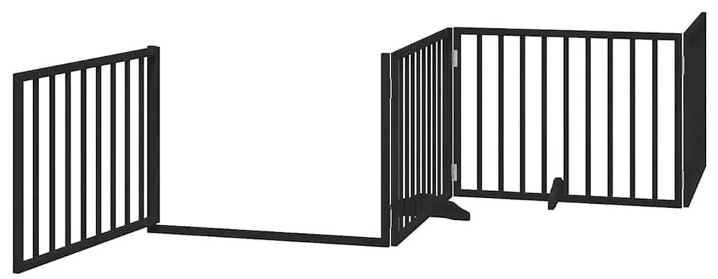 vidaXL Διαχωριστικό Σκύλων/Πόρτα Πτυσσόμενο 8 Πάνελ 640εκ Ξύλο Λεύκας