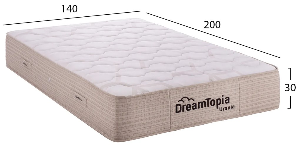 ΣΤΡΩΜΑ DREAMTOPIA, σειρά URANIA HM659.140 POCKET SPRING 140X200εκ. - 0597821 - HM659.140