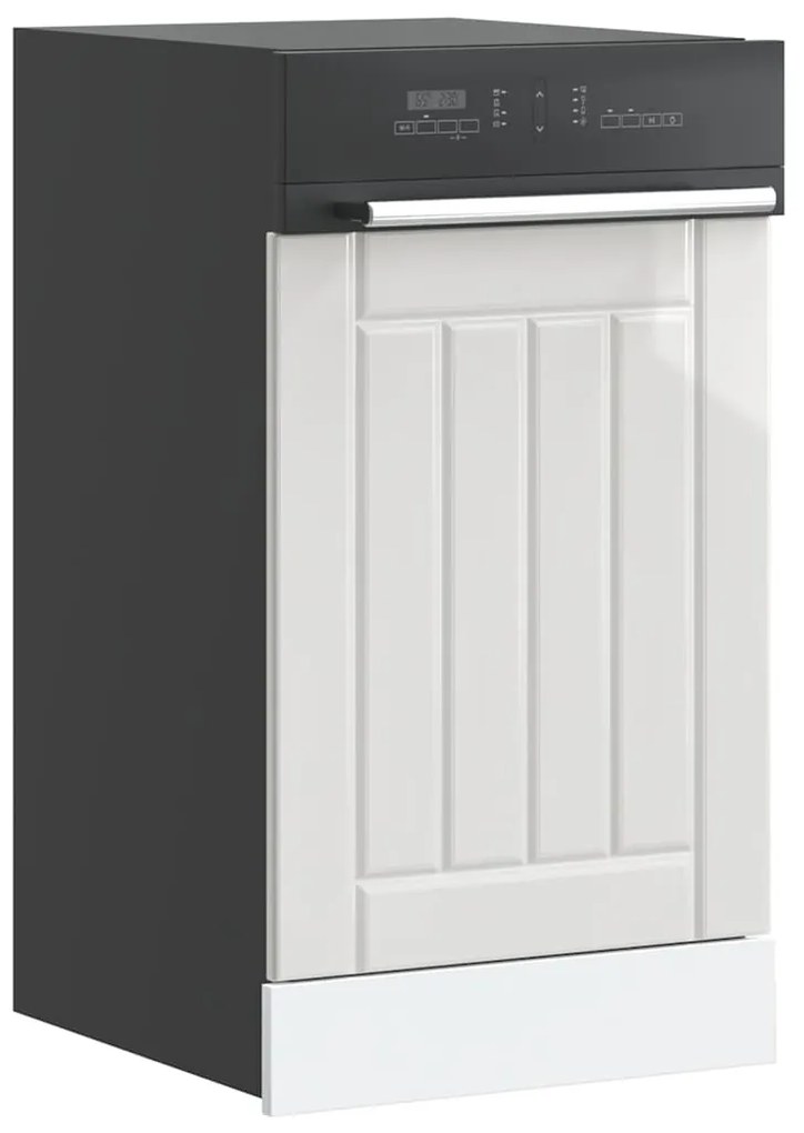 vidaXL Πίνακας πλυντηρίου πιάτων "Lucca" High Gloss White