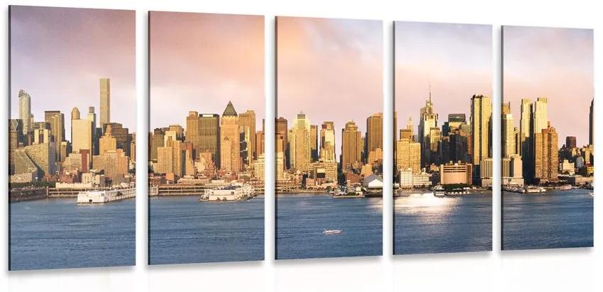 Εικόνα 5 μερών μοναδική Νέα Υόρκη - 100x50