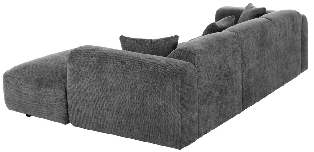 ΚΑΝΑΠΕΣ ΓΩΝΙΑ BRICKEN HM3275.04R ΑΝΘΡΑΚΙ ΥΦΑΣΜΑ 110-282x98-160x72Υεκ.