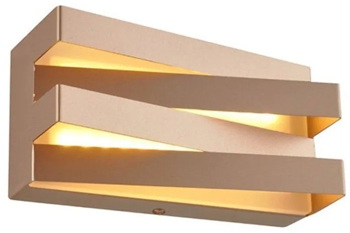Φωτιστικό Τοίχου - Απλίκα Led V80LEDW20DG 12W 3000K 960lm 20X11X9 Dark Gold Aca Decor Metal