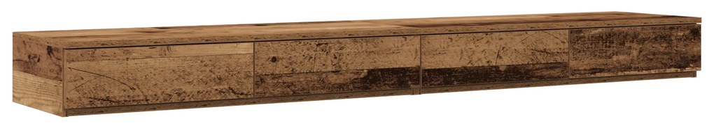 vidaXL Συρτάρια Κρεβατιού από Παλιό Ξύλο 180x36,5x16,5 εκ. Φτιαγμένα από Ξύλο