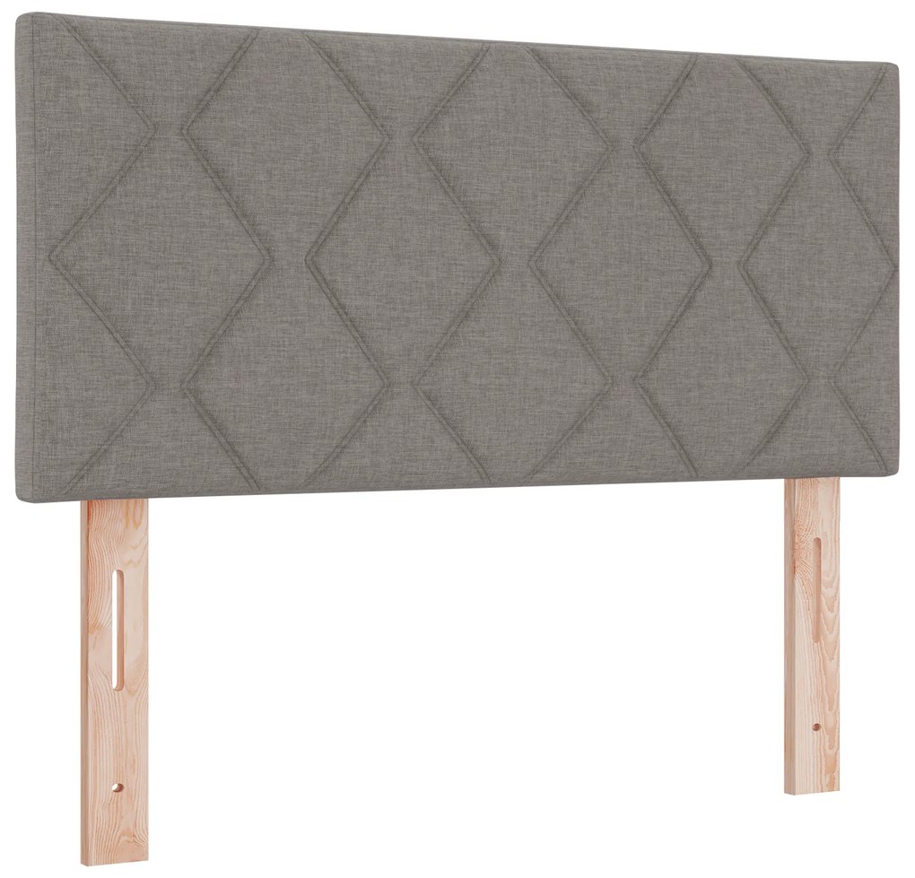 vidaXL Κρεβάτι Box Spring με στρώμα σε καφέ, 80 x 200 εκ., Υφασμα