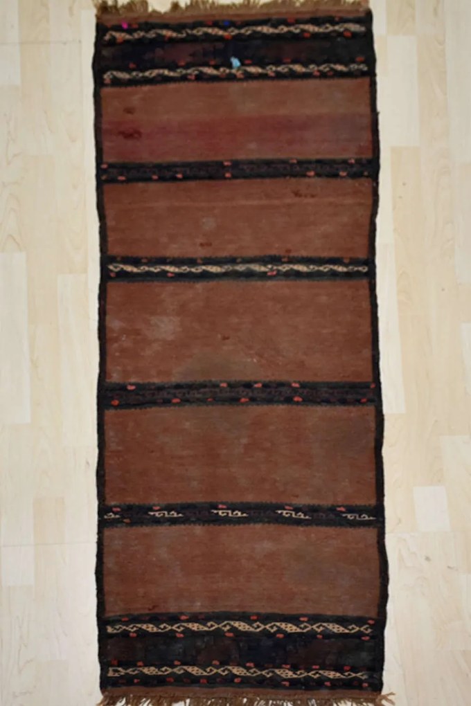 Χειροποίητο Χαλί Persian Kilim Wool Beige-Brown 175Χ058 58X175cm