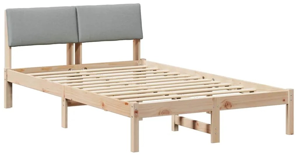 vidaXL Σκελετός Κρεβατιού Καφέ και ανοιχτό γκρι 120 x 200 cm