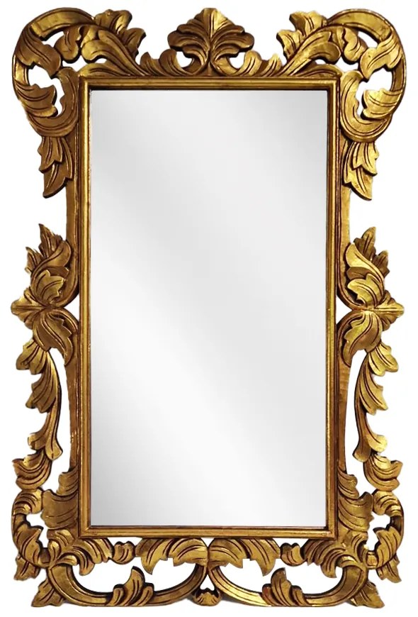 Artekko Mirroki Ξύλινος Χρυσός Σκαλιστός Καθρέπτης Τοίχου (150x100)cm - 667-4029-A - 667-4029-A